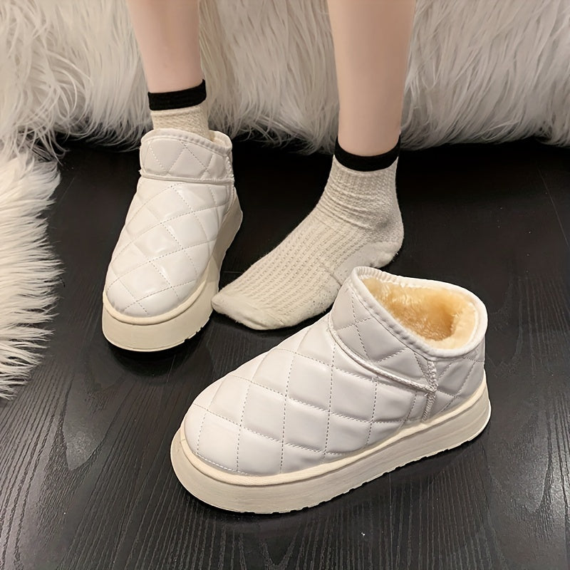 Women's Non-slip Medium Tube Snow Boots Soft Comfortable Warm