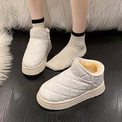 Women's Non-slip Medium Tube Snow Boots Soft Comfortable Warm