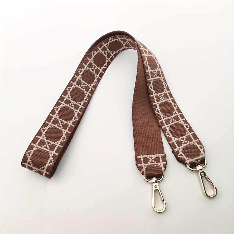 Geometric Pattern Bag Strap Underarm Bag Replacement Strap