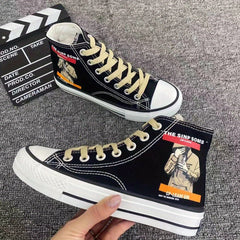 Women's Cartoon Graphic High Top Canvas Sneakers