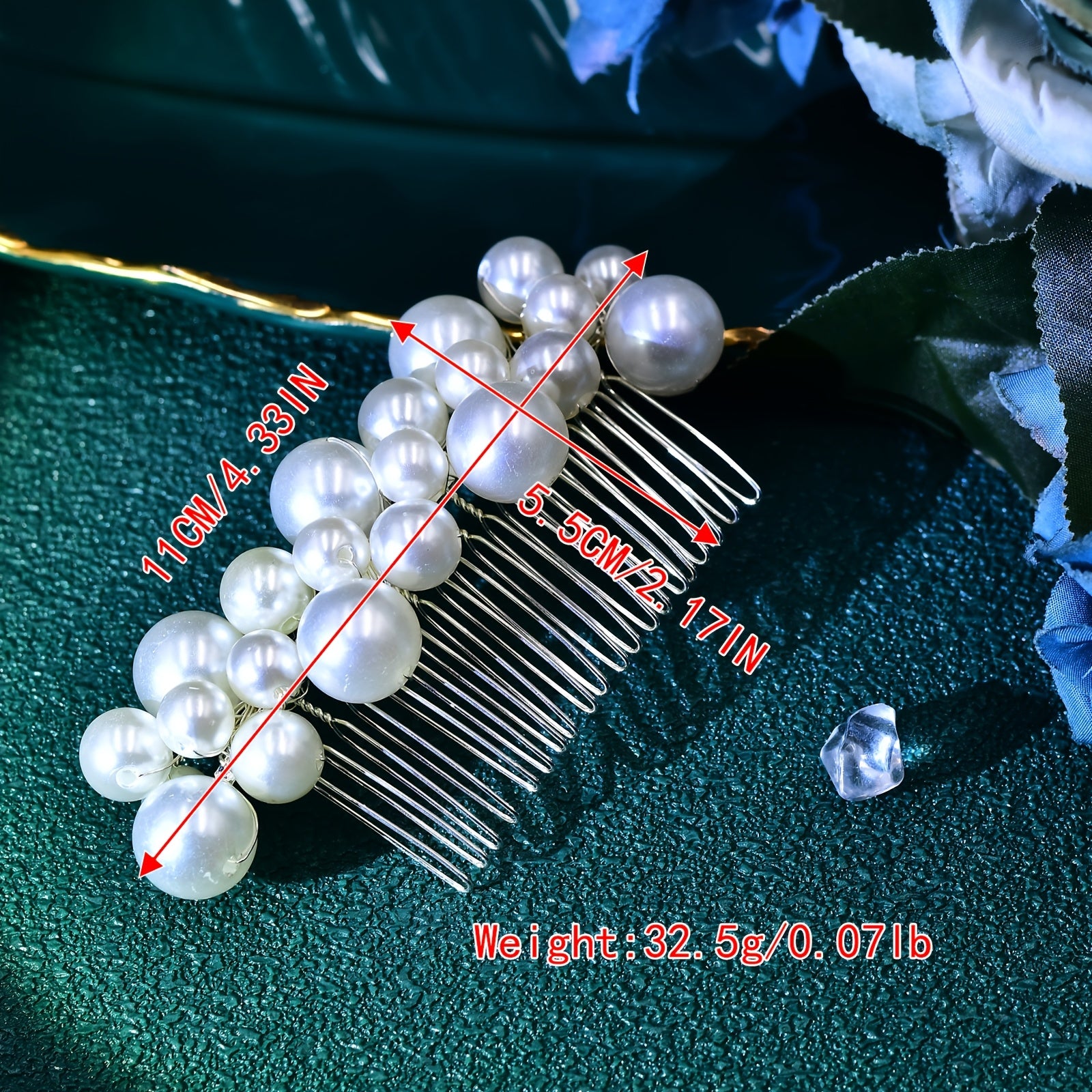 European American Bride Wedding Hair Comb Temperament Accessory
