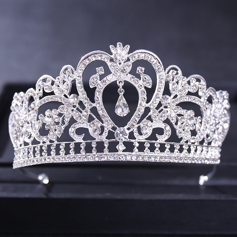 Wedding Silver Rhinestone Princess Tiara Crown Headband