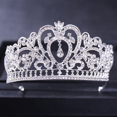 Wedding Silver Rhinestone Princess Tiara Crown Headband