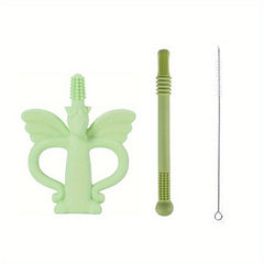 2pcs Baby Teething Toys Silicone Grinding Chewing Toy