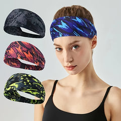 Unisex Fitness Headband Sweat Guiding Running Head Scarf