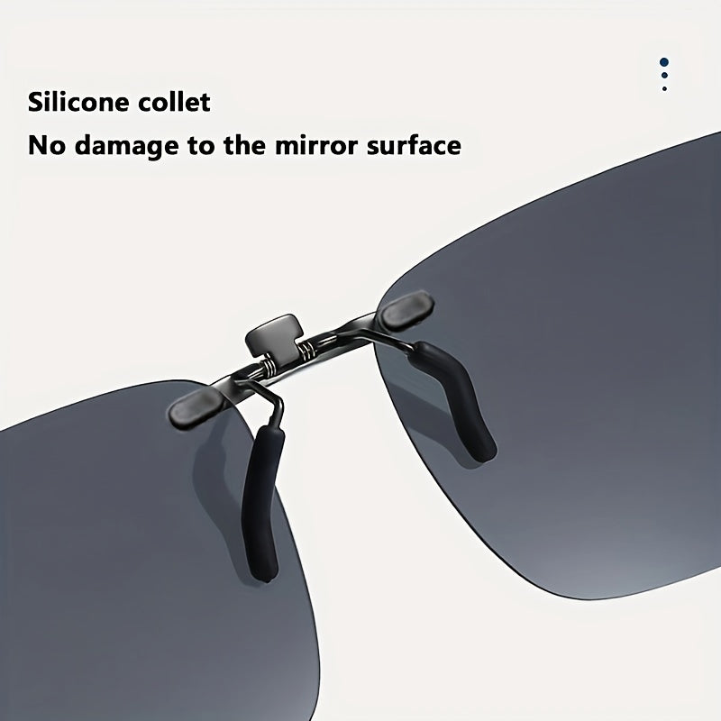 Men Clip On Sunglasses Polarized UV Protection Fishing Outdoor