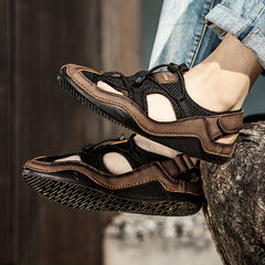 Men's Hollow Out Drawstring Sneakers