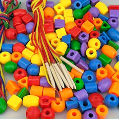 Colorful Bead String Building Blocks Set for Boys and Girls