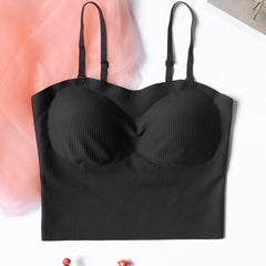 Comfy Wireless Ribbed Bra Stretch Intimates Lingerie