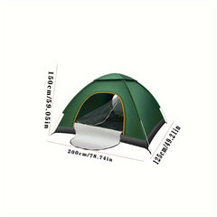 Pop Up Tent for 2-4 People with Two Doors