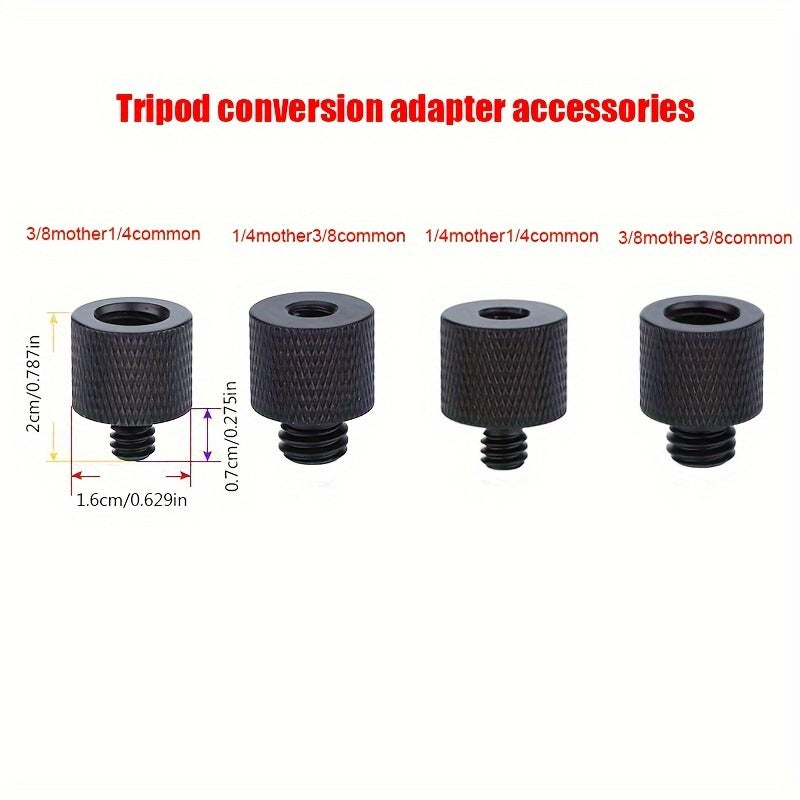 Camera Tripod Adapter Thread 3 8 Female 1 4 Male To 1 4 Male 3 8 Male