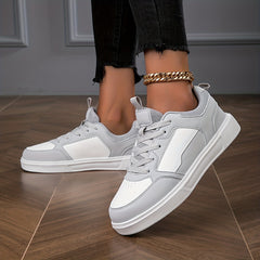 Women's Lace Up Outdoor Sneakers Lightweight Low Top Walking Shoes