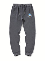 Shark Pattern Stretch Joggers Men's Sweatpants