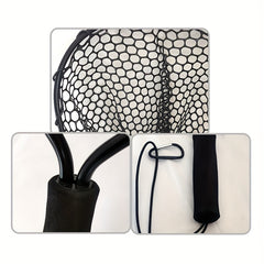 Portable Thickened Aluminum Alloy Silicone Fishing Landing Net