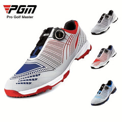 PGM Men's Golf Shoes With Rotary Buckle Lightweight Nylon Sports Sneakers