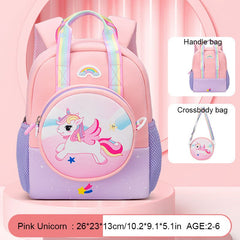 2pcs Rabbit Unicorn Shape Backpack With Crossbody Bag for Girls