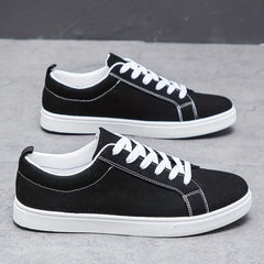 Men's Lace-up Sneakers Skate Shoes Breathable Walking Shoes