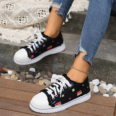 Soft Thick Sole Skate Shoes Wear Resistant Canvas Sneakers