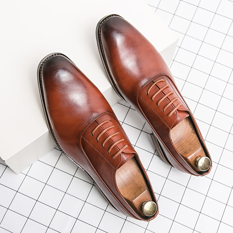 Men's Pointed Toe Dress Shoes Oxford Shoes Classic Formal Shoes