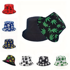 Men's Outdoor Maple Leaf Sunshade Bucket Hat