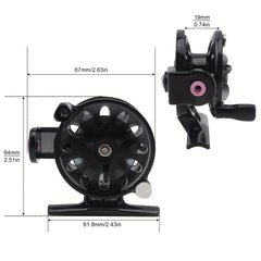 ABS Lightweight Ice Fishing Front Reel Right Hand Fishing Tackle