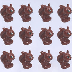 Mini Squirrel Block Toys Set Forest Animal DIY Desk Decoration Christmas Gift