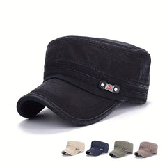 Unisex Flat Baseball Cap Snapback Sport Army Adjustable Size