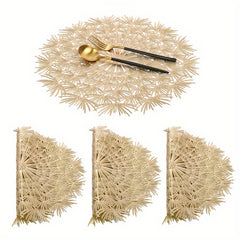 1PC Hollow Table Mat PVC Kitchen Dining Pad Anti scalding Heat Insulation