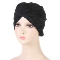 Round Twist Braided Turban Cap Elastic Head Wrap Head Scarf Chemo Cap