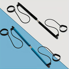 Pilates Foot Pedal Stick with Resistance Band for Squat Training