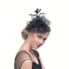 Faux Feather Bridal Head Piece Hair Accessories