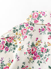 Little Girls Spring Floral Blouse Shirt Long sleeved Top Children s Casual Shirt