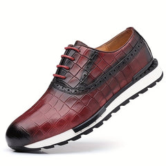 Men's Plaid Casual Oxford Shoes Outdoor Dress Shoes