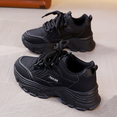 Women Chunky Dad Shoes Low Anti-slip Sneakers