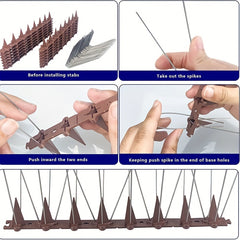 Bird Spikes Outdoor Bird Repellent, 6 Packs