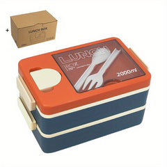 Eco-Friendly BPA-Free Bento Lunch Box Leakproof 2000ml
