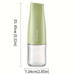 Leak-proof Glass Dispenser Bottle 16.9oz 500ml for Seasoning Vinegar Condiments