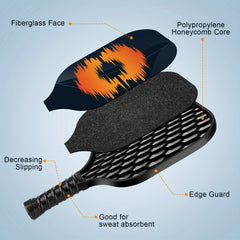 USAPA Approved Fiberglass Pickleball Paddle Set With Balls And Bag