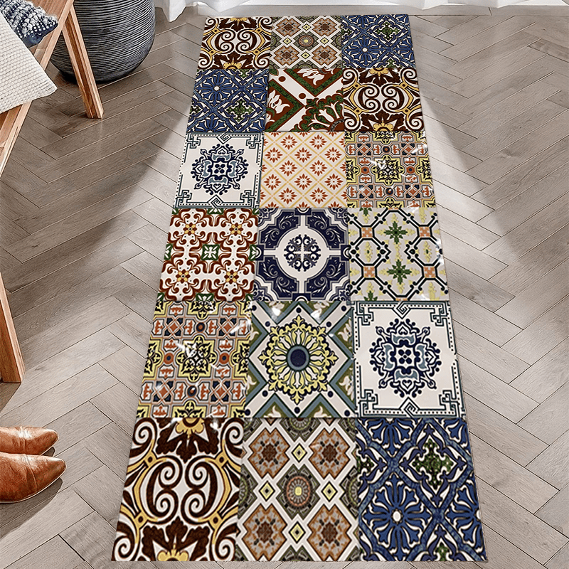 Boho Abstract Runner Rug Soft Anti-Fouling Hallway Kitchen Mat