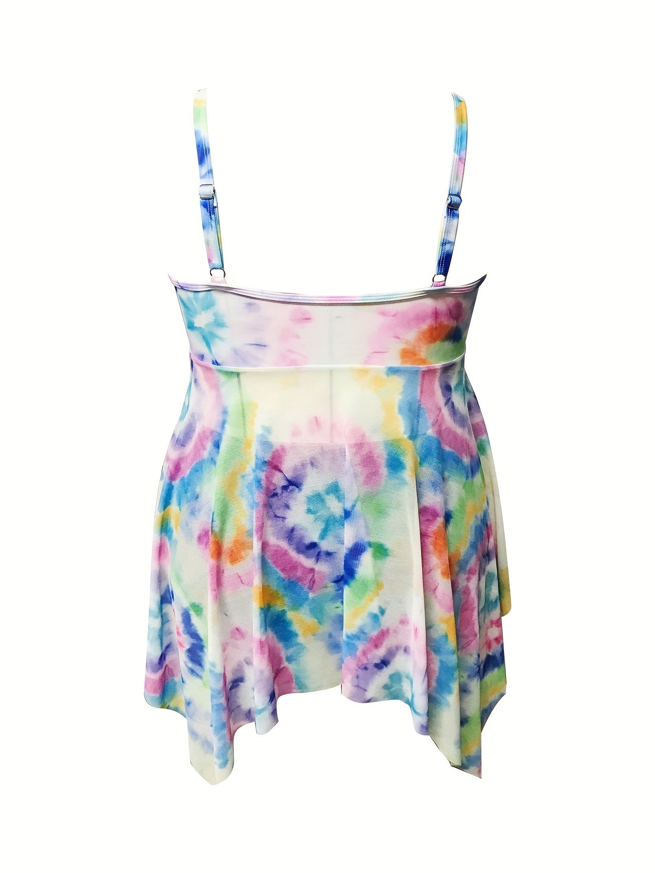 Tie Dye Tank Top & Panty Swimsuit Set