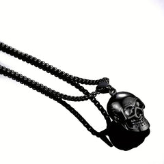 Men's Skull Pendant Punk Style Necklace Accessories