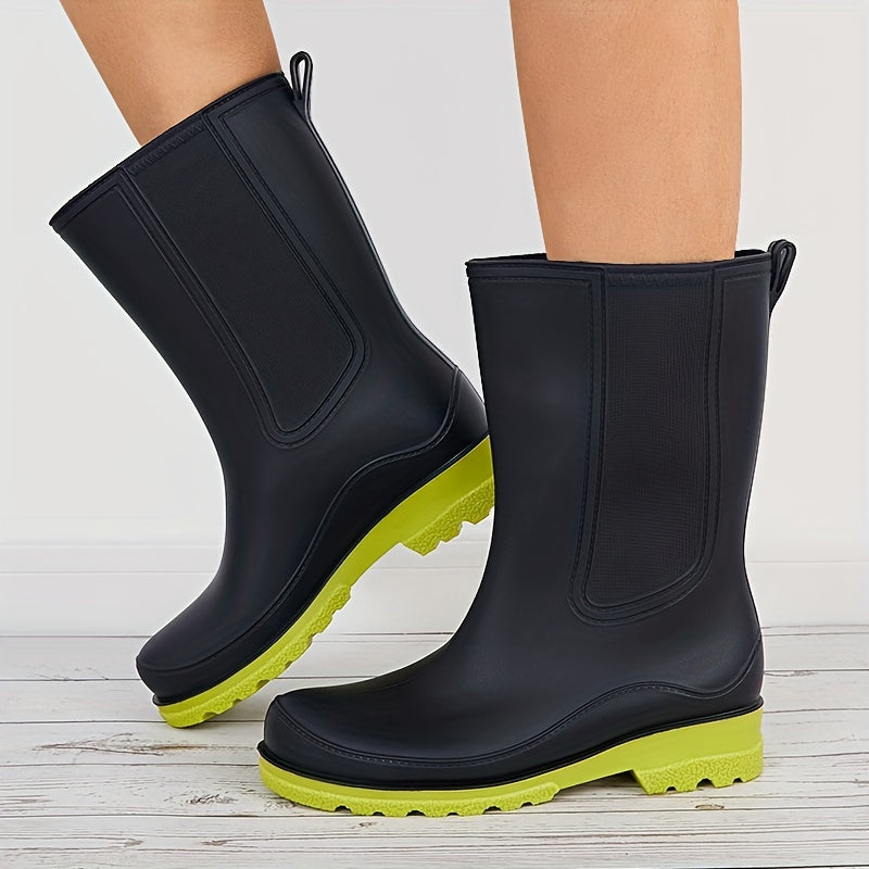 Women's Waterproof Rubber Rain Boots Comfortable Non-slip Shoes