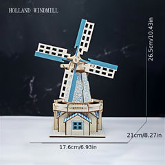 Wooden 3D Jigsaw Puzzle Ornaments Educational Game Toys