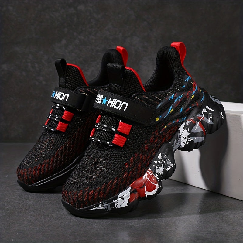 Boy's Running Shoes Anti skid Breathable Sneakers For School