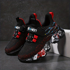 Boy's Running Shoes Anti skid Breathable Sneakers For School