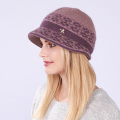 Warm Cable Knit Bucket Hat for Women - Chinese New Year Gift