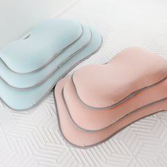 Kids Memory Foam Pillow Adjustable Height Neck Support Removable Washable
