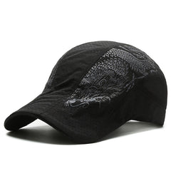 Men's Outdoor Street Sunscreen Cap Thin Mesh Printed Beret