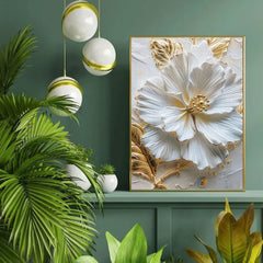 1000pcs 3D Relief & Golden Floral Jigsaw Puzzle Home Decor
