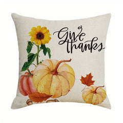 Christmas Linen Blend Throw Pillow Case - Colorful Square Cushion Cover